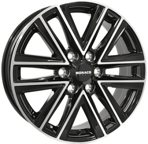 MONACO WHEELS VT1 Gloss Black / Polished MONACO WHEELS VT1 Gloss Black / Polished
