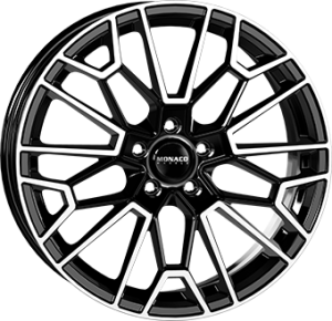 MONACO WHEELS GP13 Gloss Black / Polished MONACO WHEELS GP13 Gloss Black / Polished