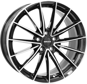 MONACO WHEELS GP14 Gloss Black / Polished MONACO WHEELS GP14 Gloss Black / Polished