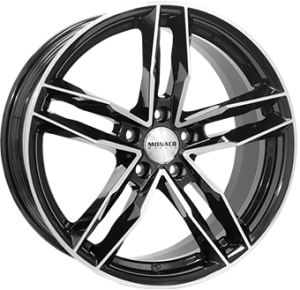 MONACO WHEELS RR8M Gloss Black / Polished MONACO WHEELS RR8M Gloss Black / Polished