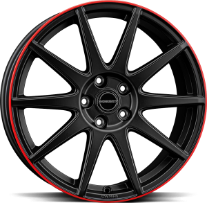Borbet GTX Black Matt Rim Red Borbet GTX Black Matt Rim Red