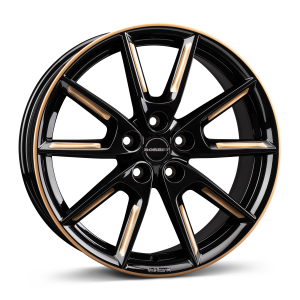 Borbet LX18 Black Gloss Gold Spoke Rim