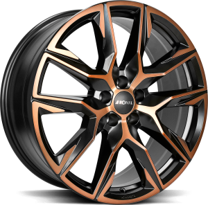 Ronal R71 Jet Black Copper Matt Front Cu Ronal R71 Jet Black Copper Matt Front Cu