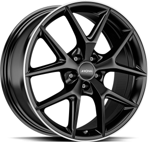 Ronal R75 Jet Black Matt Rim Lip Cut Ronal R75 Jet Black Matt Rim Lip Cut